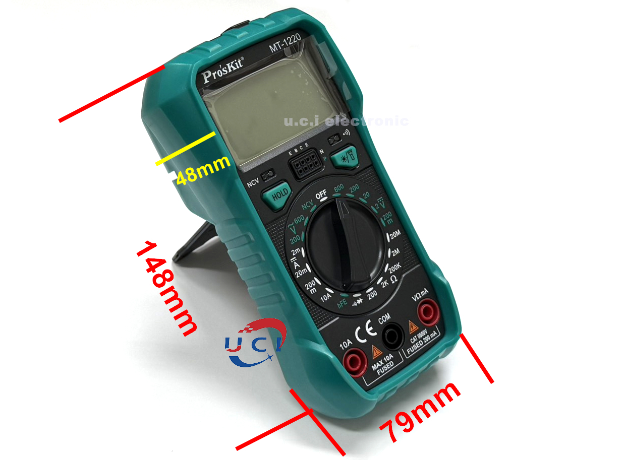 【UCI電子】(二X-3) 寶工MT-1220-C 數位電工電錶數顯萬用表手動測量非接觸驗電萬能表 電表 萬用表