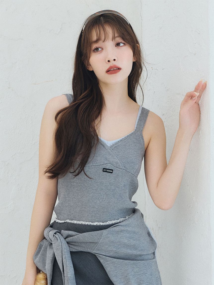 [預購]LILY BROWN 層次感針織背心