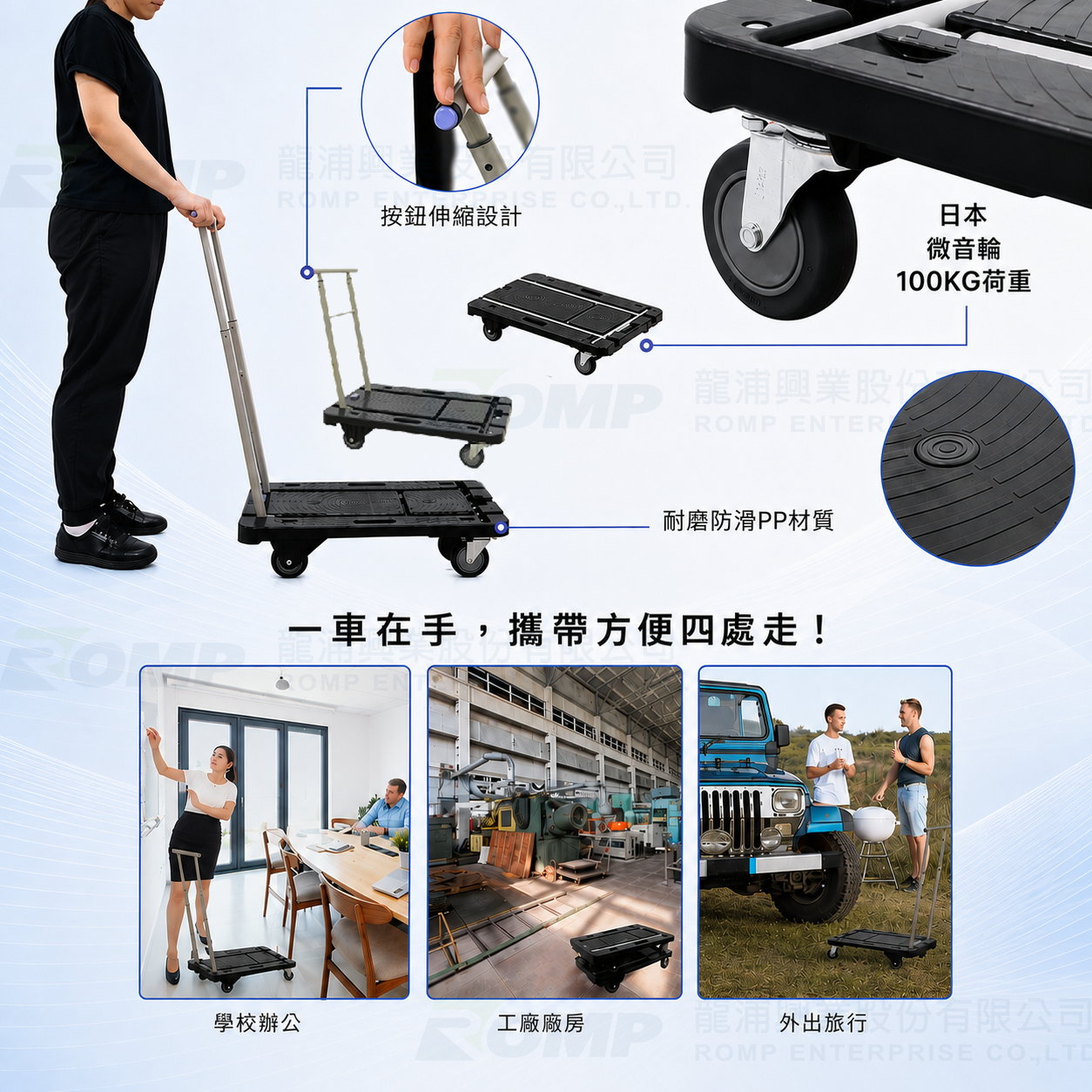 Nansin CC-211-K 摺疊手推車商品圖 3