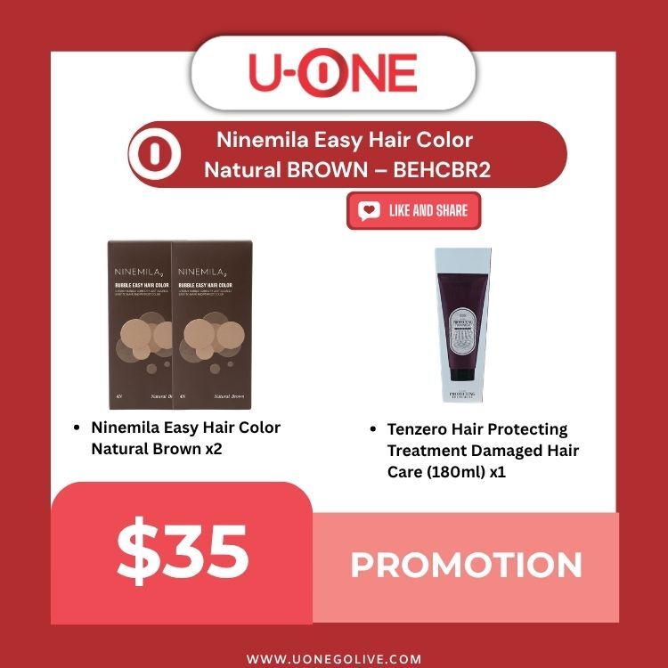 Ninemila Easy Hair Color Natural BROWN – BEHCBR2