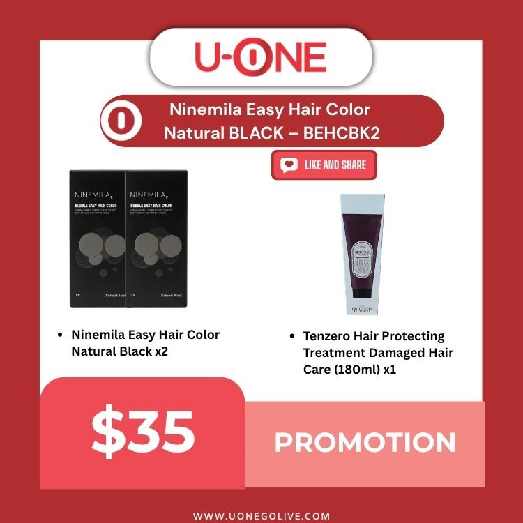 Ninemila Easy Hair Color Natural BLACK – BEHCBK2
