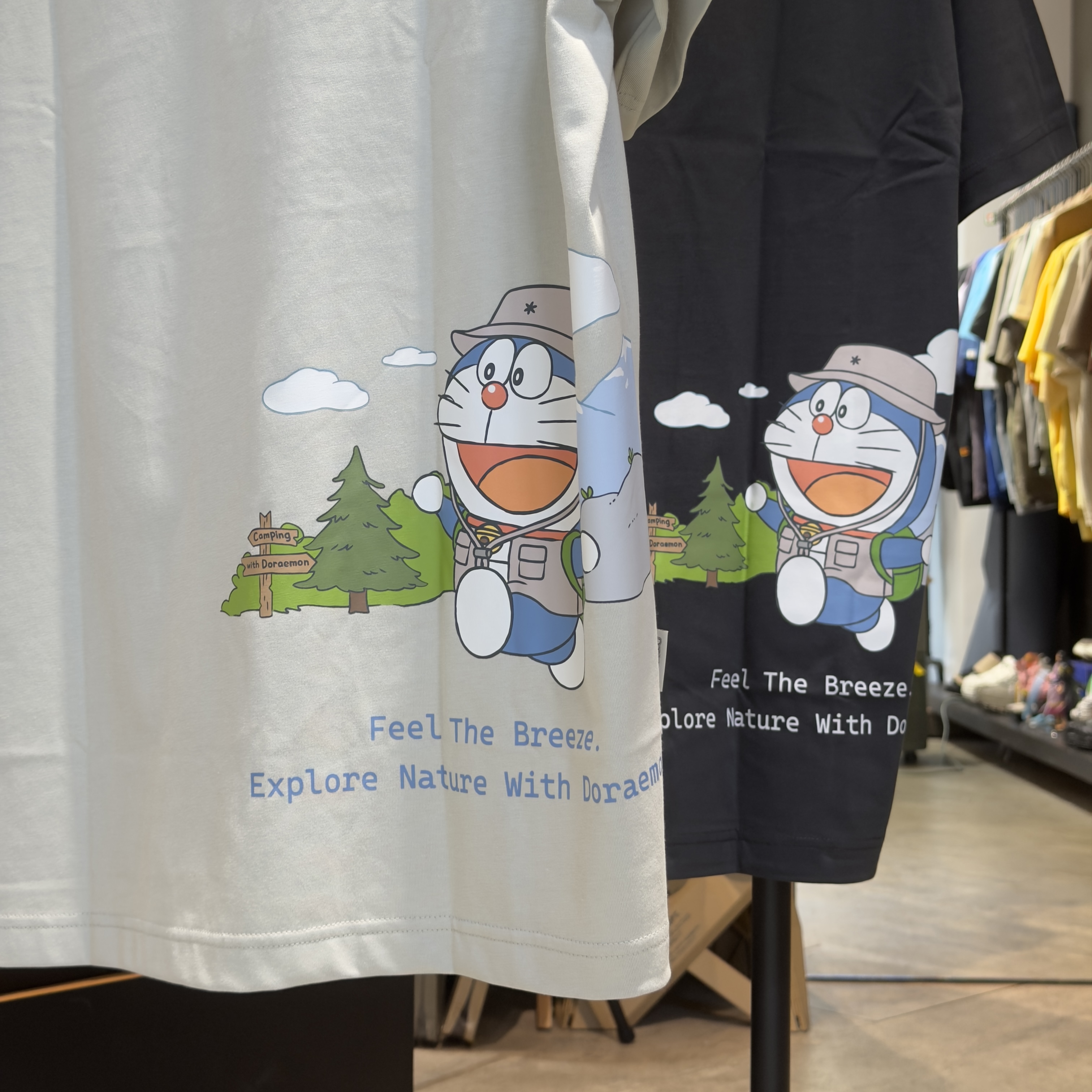Snow Peak X 哆啦A夢 Backpacking Short Sleeve T-shirt 速乾材質 背後腰間圖樣 短tee S26MUFTS96