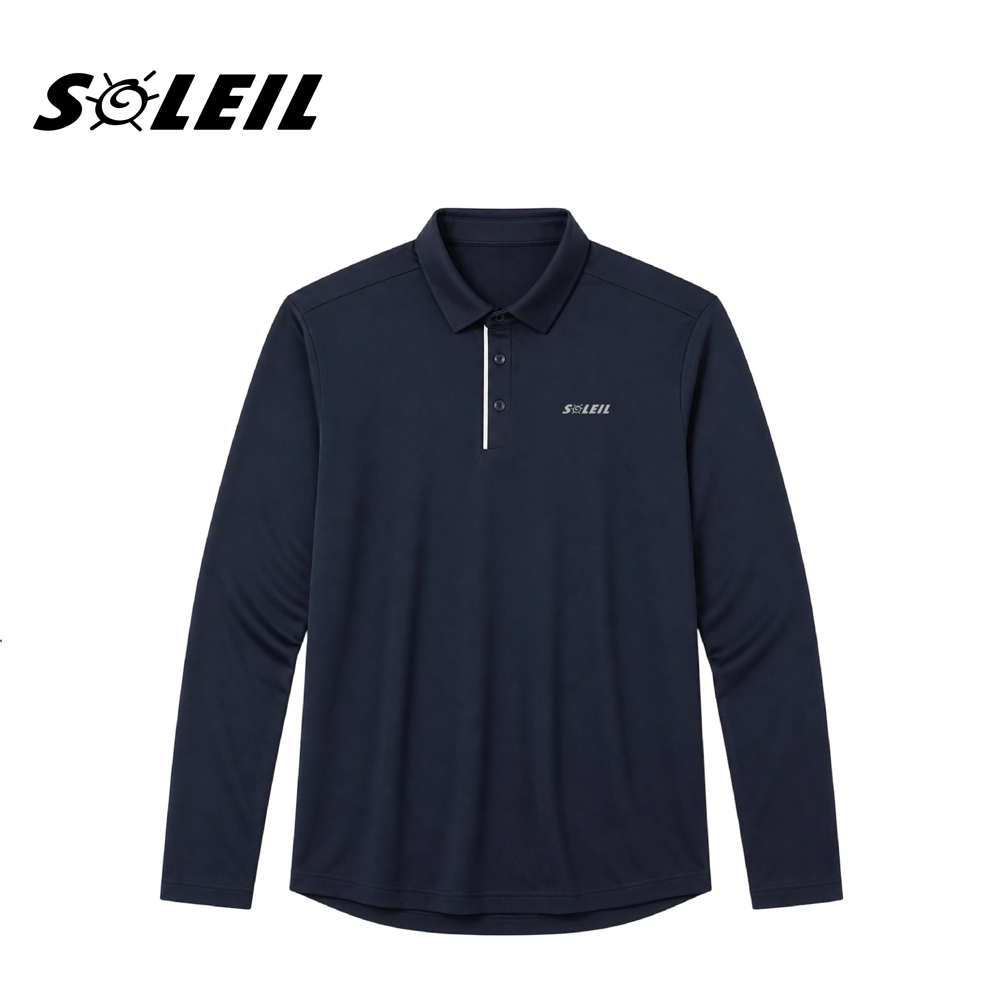 SOLEIL休閒長袖POLO衫（三色） 12SL8907