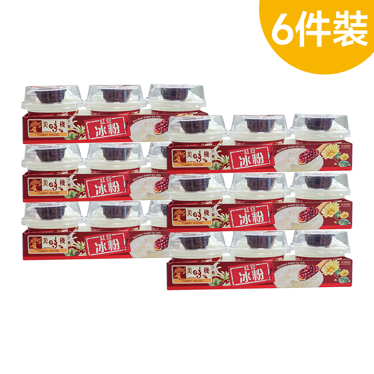 美味棧 紅豆冰粉 225g x 3碗 x6