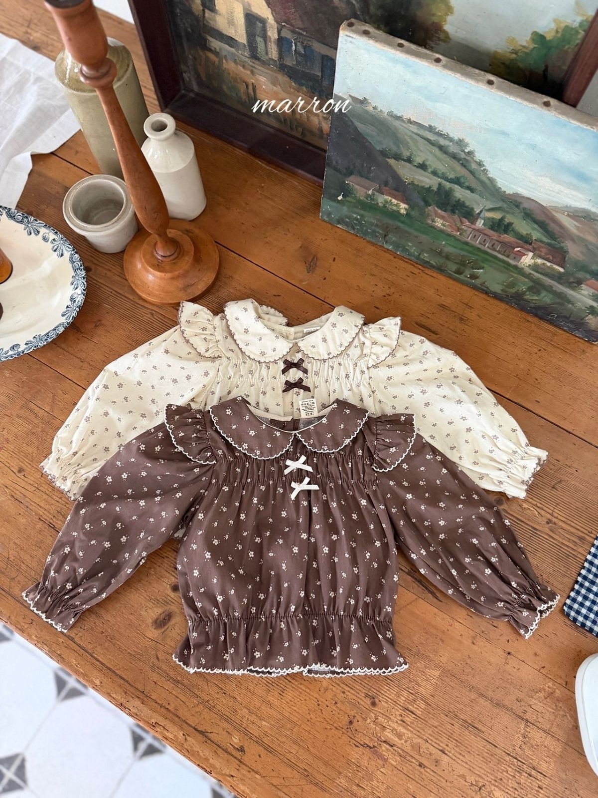 MARRON Shine Blouse