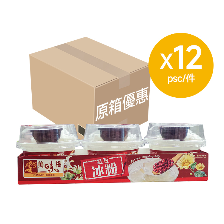 美味棧 紅豆冰粉 225g x 3碗 x12