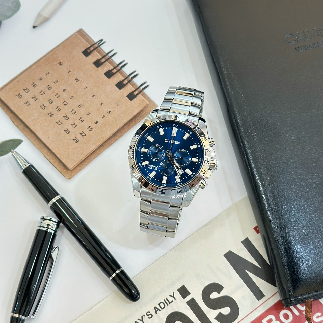 【CITIZEN 星辰】Chronograph AN8230-59M 44mm 現代鐘錶