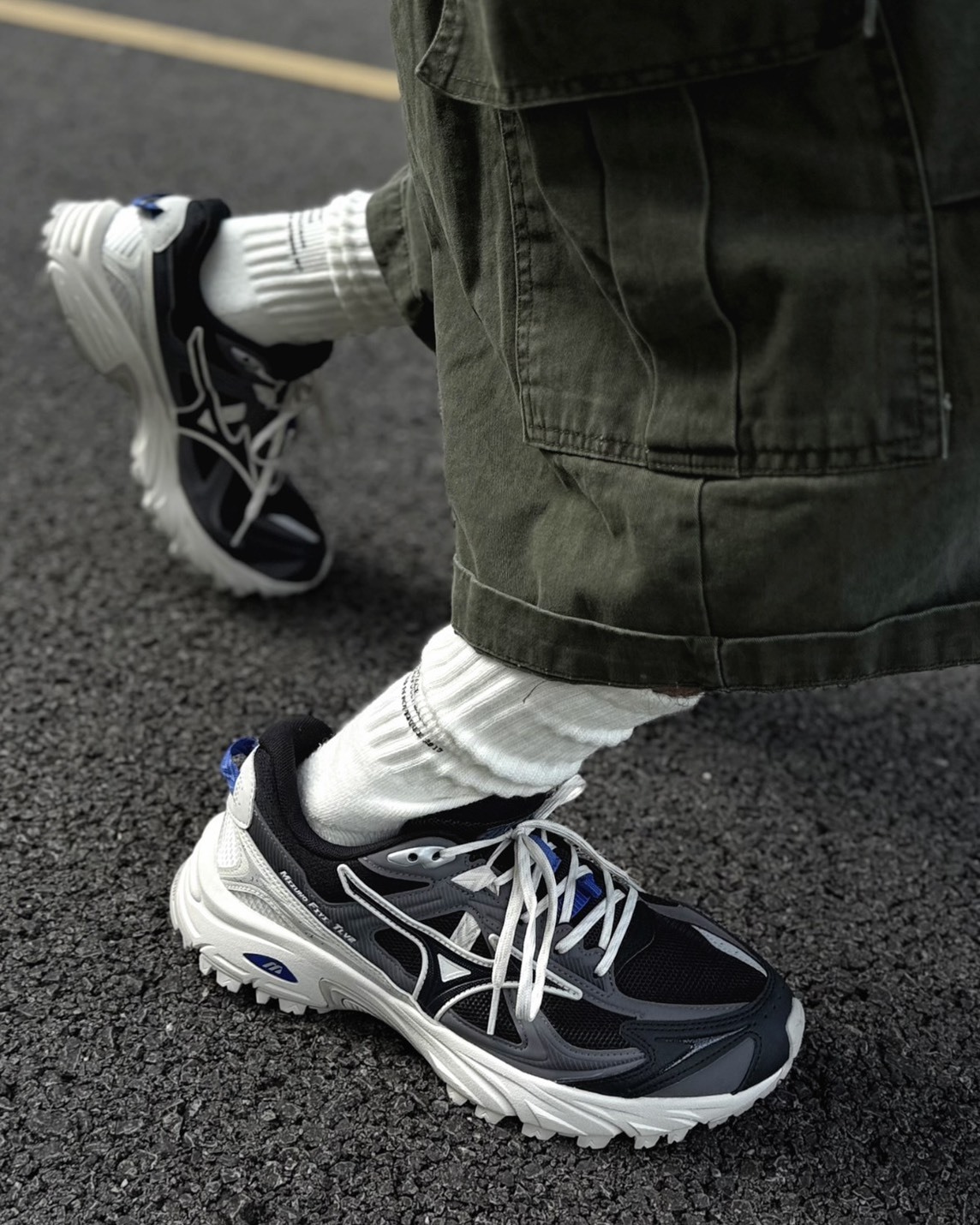 MIZUNO FIYI TL V2 機能 網布 麂皮 霜藍灰