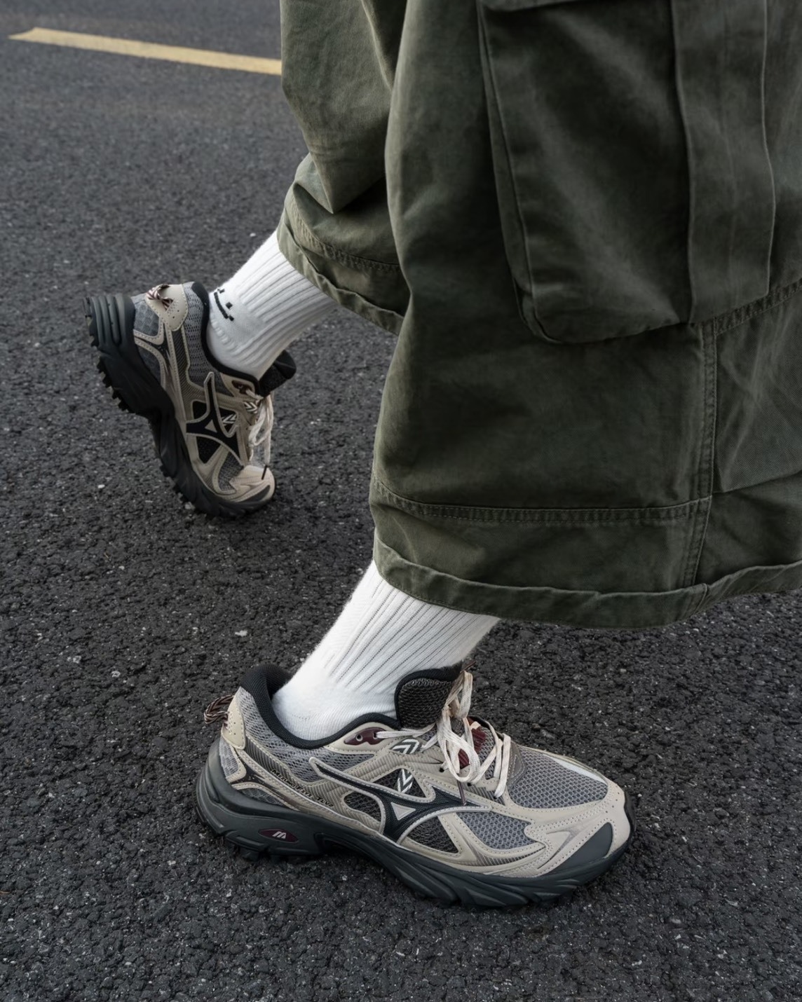 MIZUNO FIYI TL V2  機能 網布 麂皮 赤岩褐