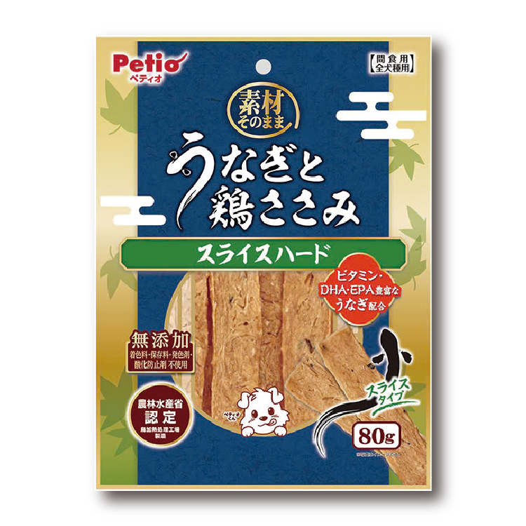 Petio 純天然無添加 鰻魚與雞胸肉 硬切片 80g (PTO-6886)