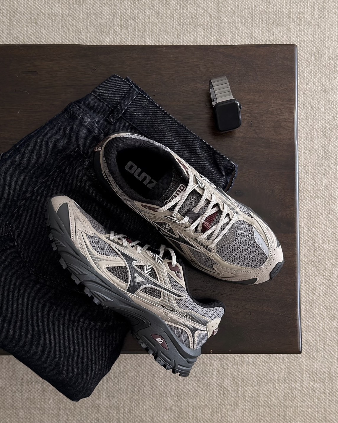 MIZUNO FIYI TL V2  機能 網布 麂皮 赤岩褐