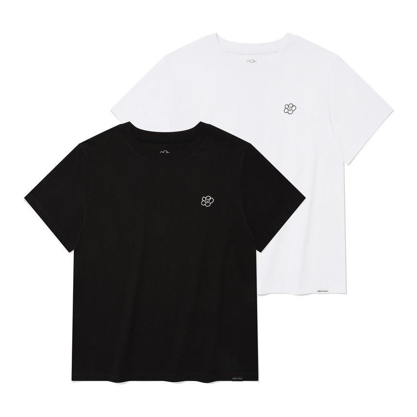 TOP 5熱賣✨入code 3件再減-$100⚡️ Wacky WiLLy｜[26SS] 2PACK Women's Lilly Short-Sleeve T-Shirt WW110