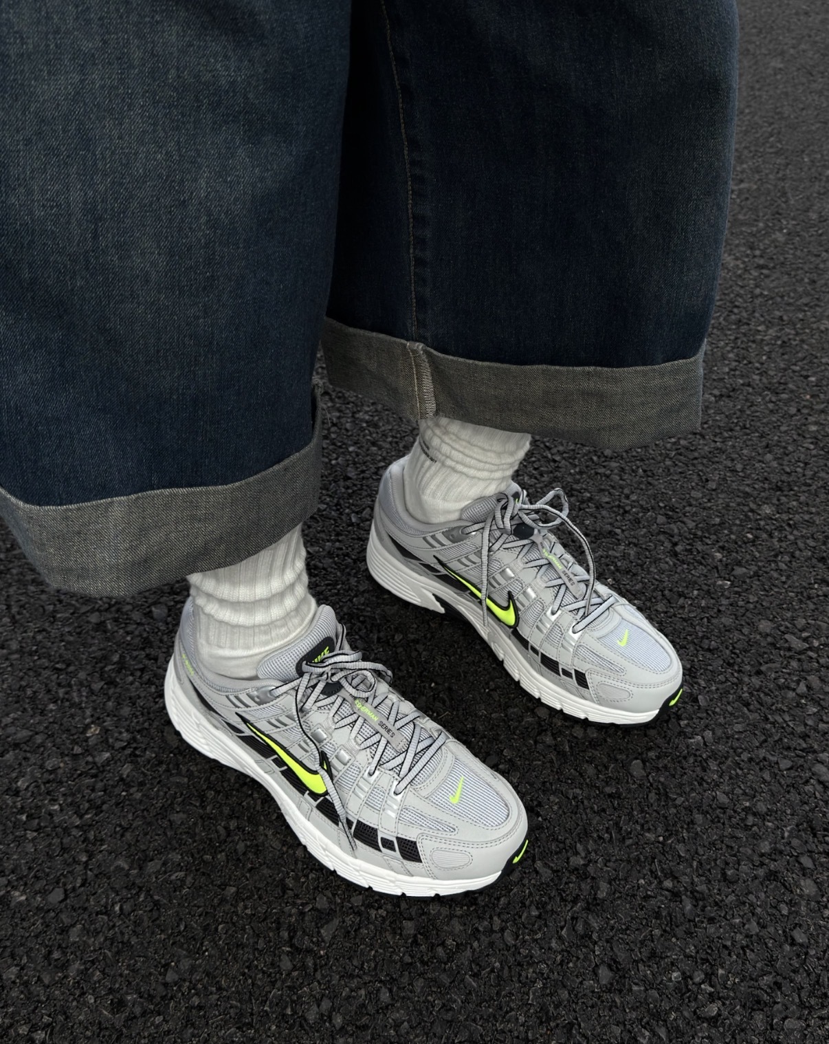 男鞋 NIKE P-6000 灰銀光綠 透氣 緩震 復古 休閒 慢跑鞋【IR5279-001】PP6