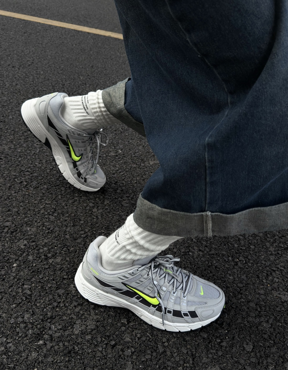 男鞋 NIKE P-6000 灰銀光綠 透氣 緩震 復古 休閒 慢跑鞋【IR5279-001】PP6