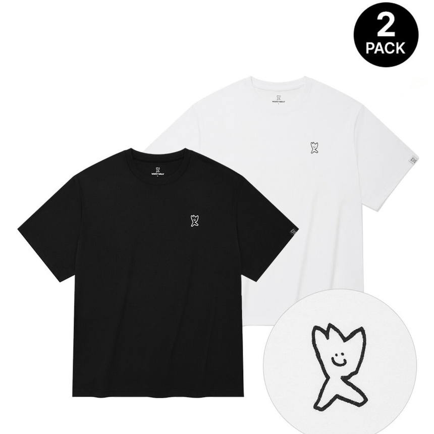 Wacky WiLLy｜[26SS] 2PACK Signature Short-Sleeve T-Shirt WW113