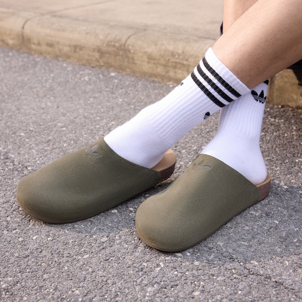 ADIDAS ADIMULE 墨綠 麂皮 穆勒鞋 懶人鞋 勃肯鞋 日常休閒 男女款 IH6907