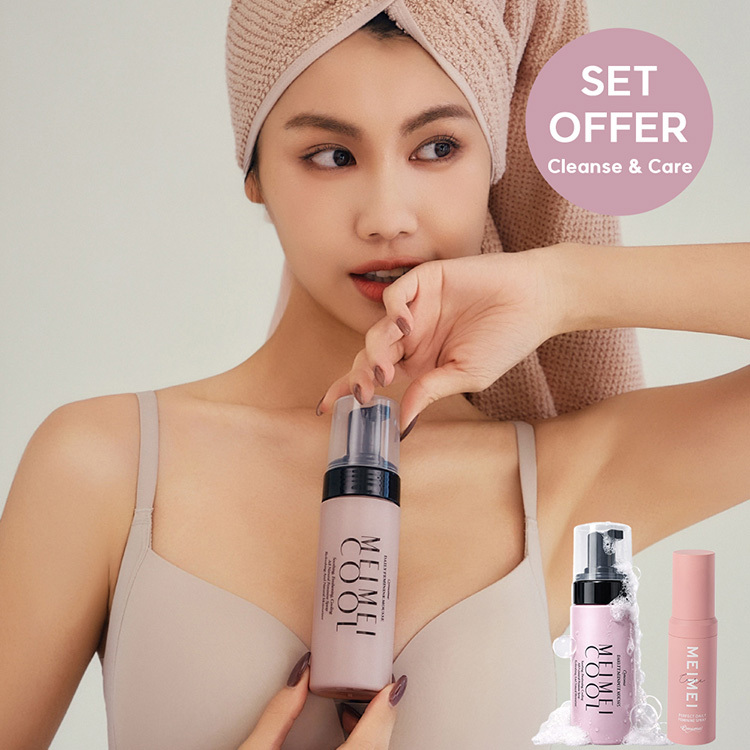 Qmomo《Intimate Cleanse & Care Set》Mei Mei Care Daily Feminine Care (Spray + Mousse)