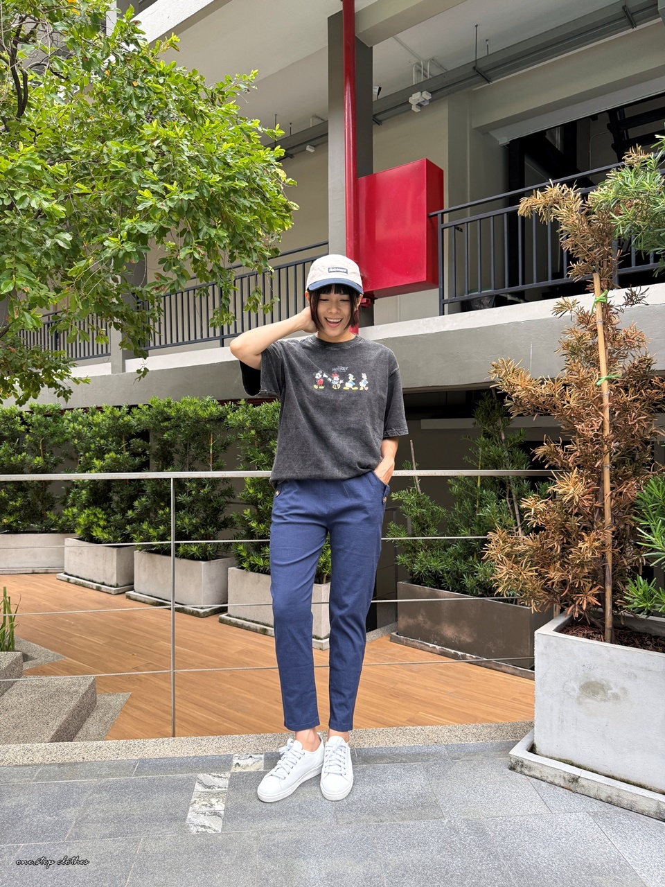 泰國米奇米妮情侶水洗T