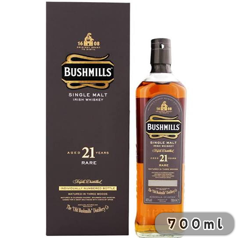 波希米爾 21年 馬德拉桶 愛爾蘭單一純麥威士忌 700mL (舊版)