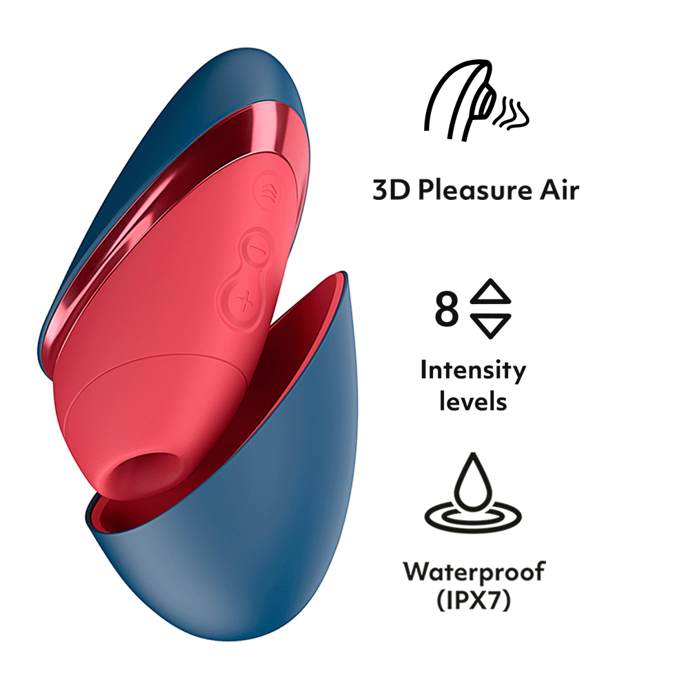 Womanizer Next Liberty 3D陰蒂吸啜器 - 藍/紅色