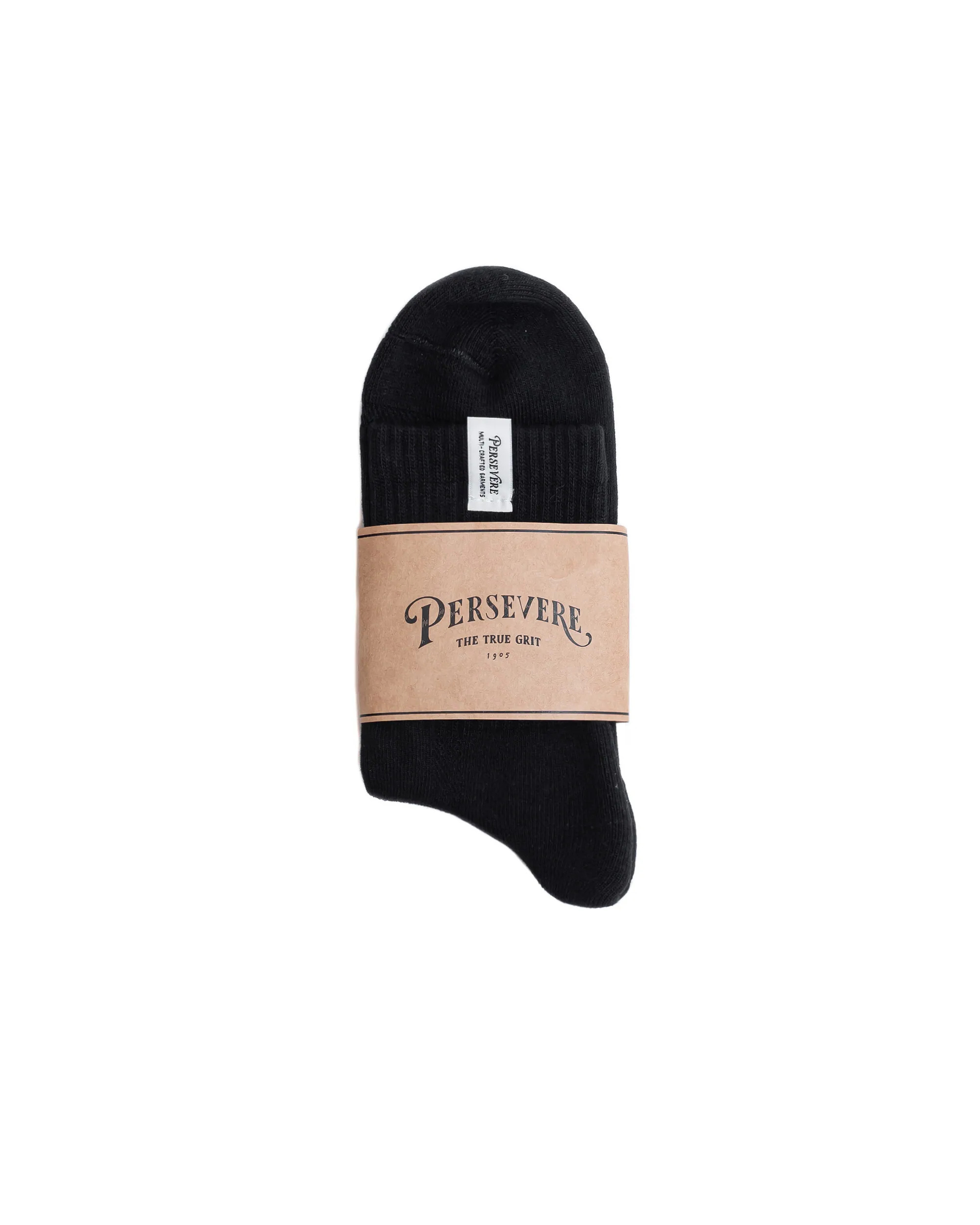PERSEVERE CLASSIC CREW SOCKS - BLACK