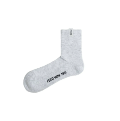 PERSEVERE CLASSIC CREW SOCKS - HEATHER WHITE