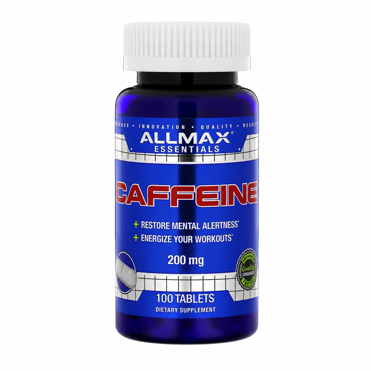 【iHerb】ALLMAX Essentials 咖啡因萃取錠 200mg100片