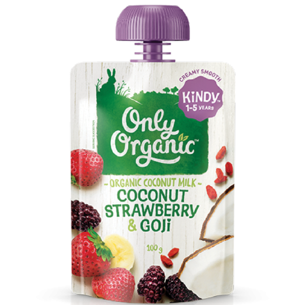 【Only Organic】Organic Coconut Strawberry & Goji 100g