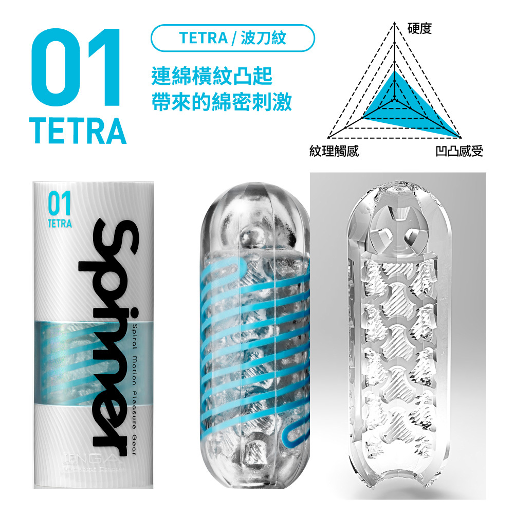 TENGA SPINNER 迴旋杯 [01 TETRA/波刀紋]