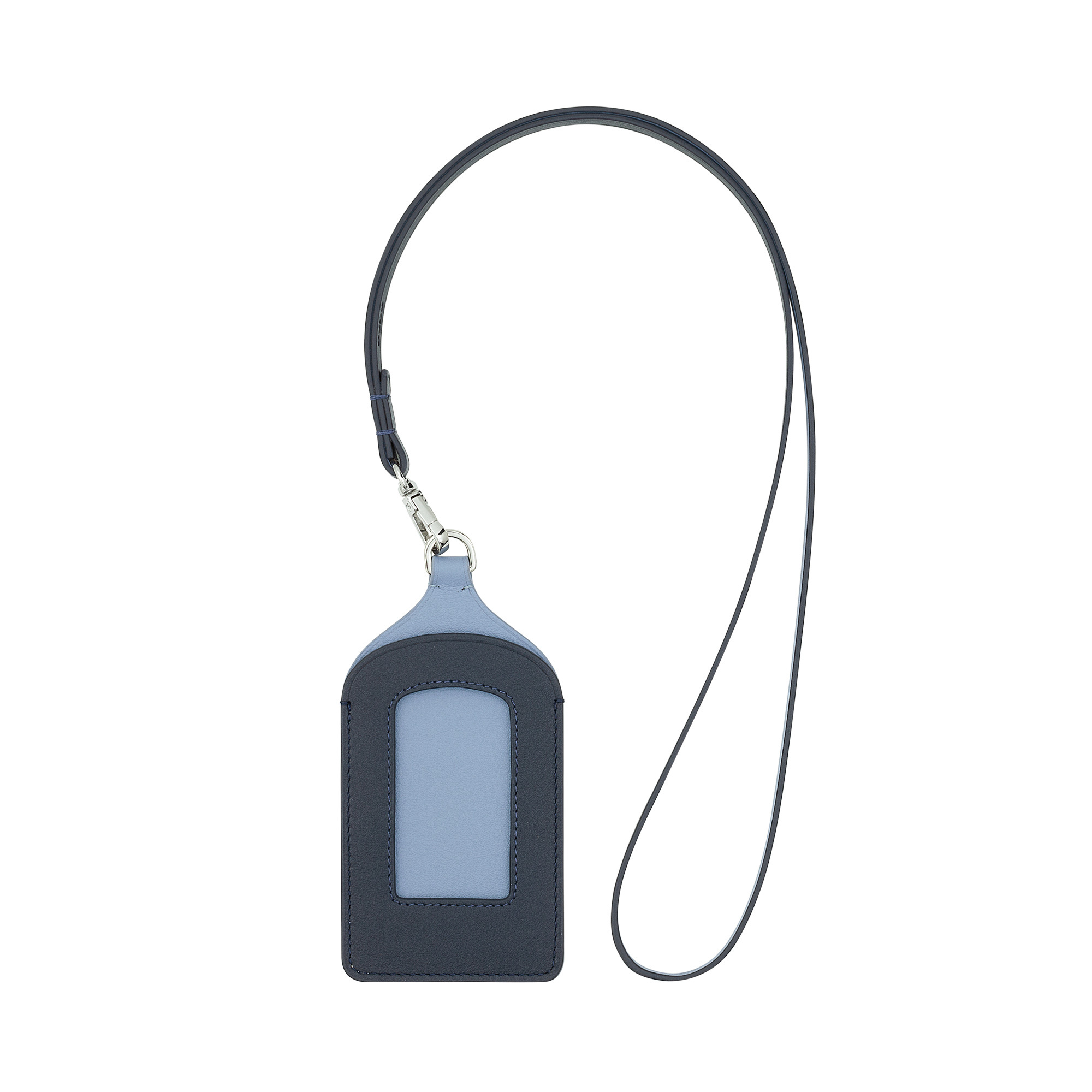 Dudu Leather neck badge holder California 534-5074-07 Navy