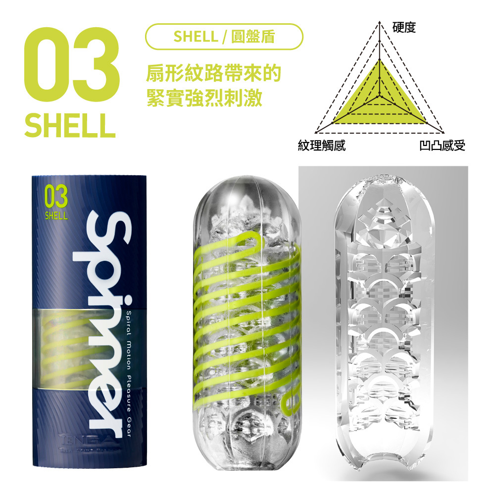 TENGA SPINNER 迴旋杯 [03 SHELL/圓盤盾]