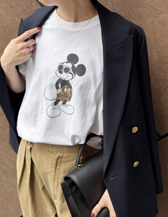 [預購]Spick & Span × GOOD ROCK SPEED 別注 米奇印花 T-shirt