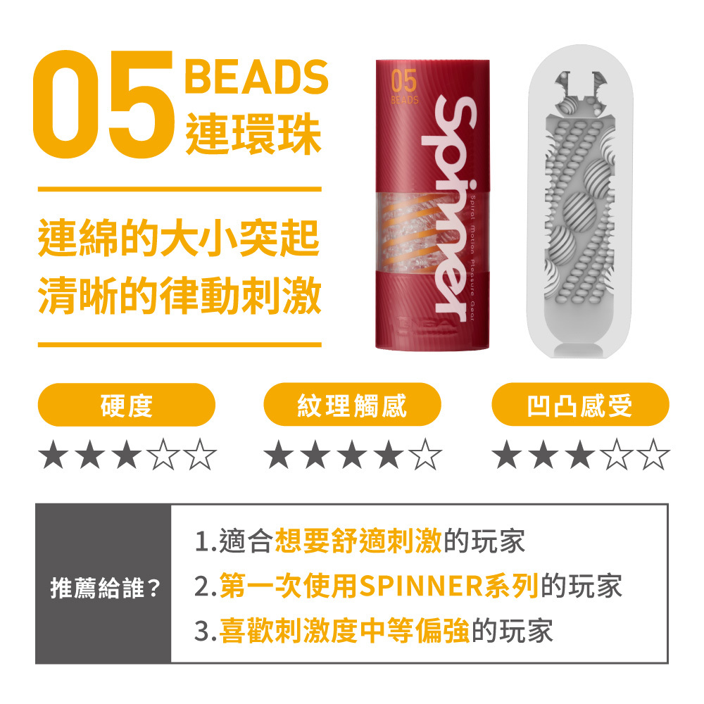 TENGA SPINNER 迴旋杯 [05 BEADS/連環珠]