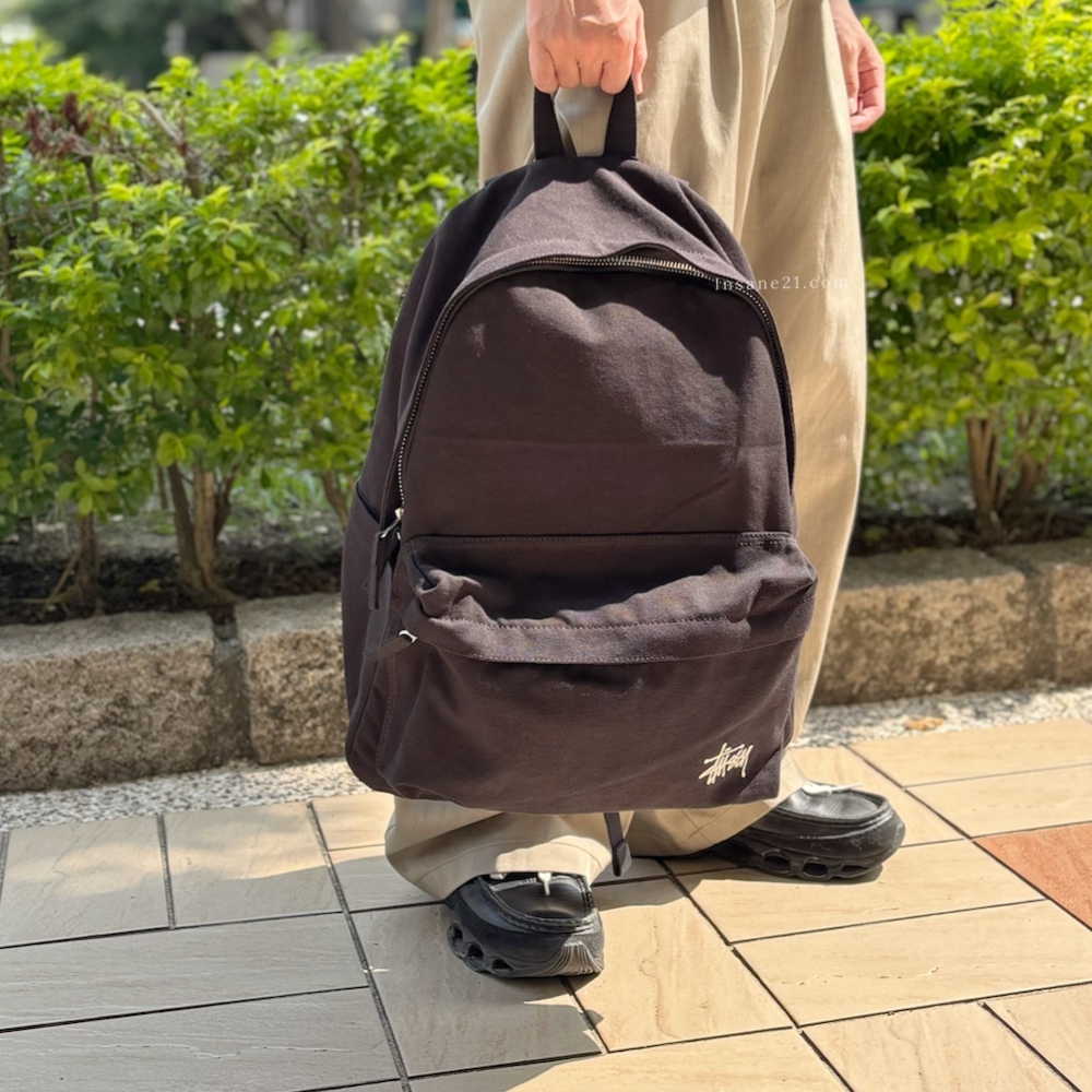 STUSSY 刺繡LOGO 後背包 帆布 雙肩包 基本款 Stüssy