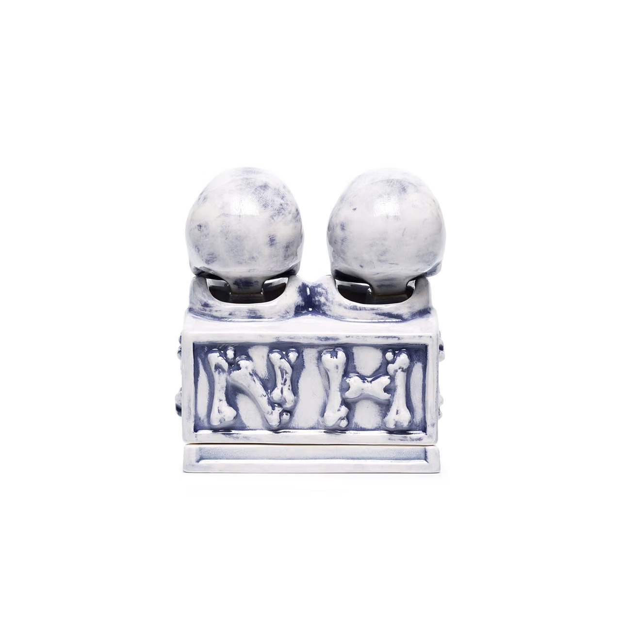 NEIGHBORHOOD DUALSKULL INCENSE CHAMBER 2018 搖擺雙骷髏 線香座 黑/藍