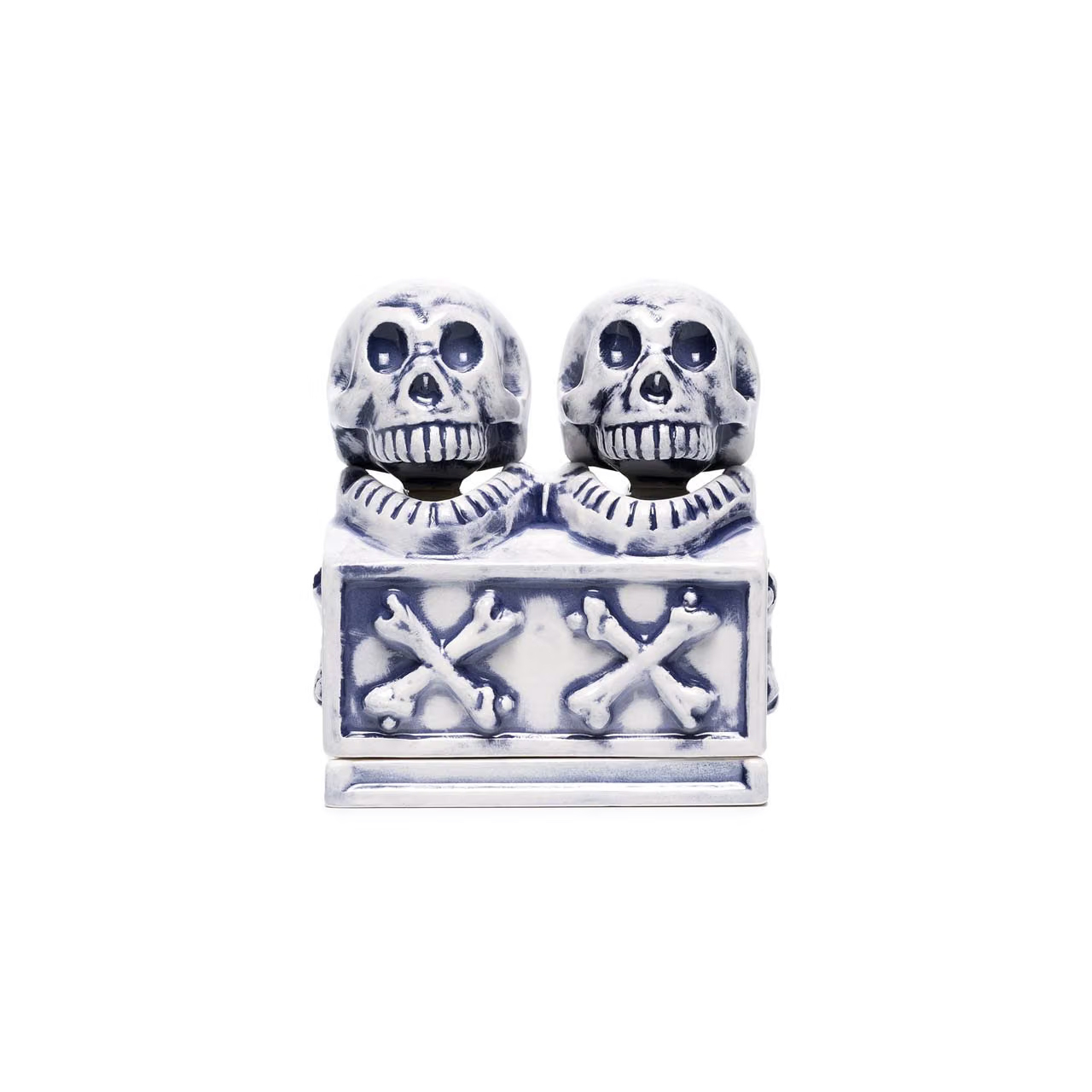 NEIGHBORHOOD DUALSKULL INCENSE CHAMBER 2018 搖擺雙骷髏 線香座 黑/藍