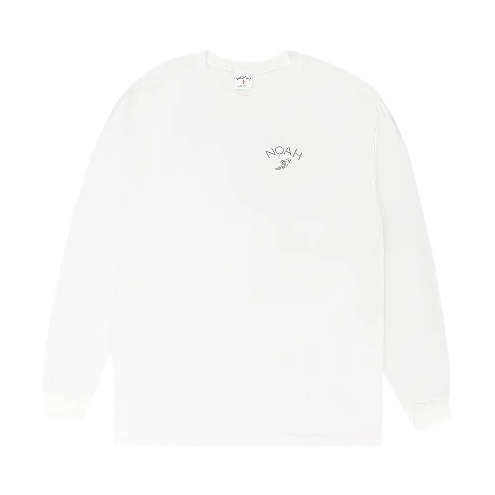 限量現貨 Noah reflective winged foot L/S white