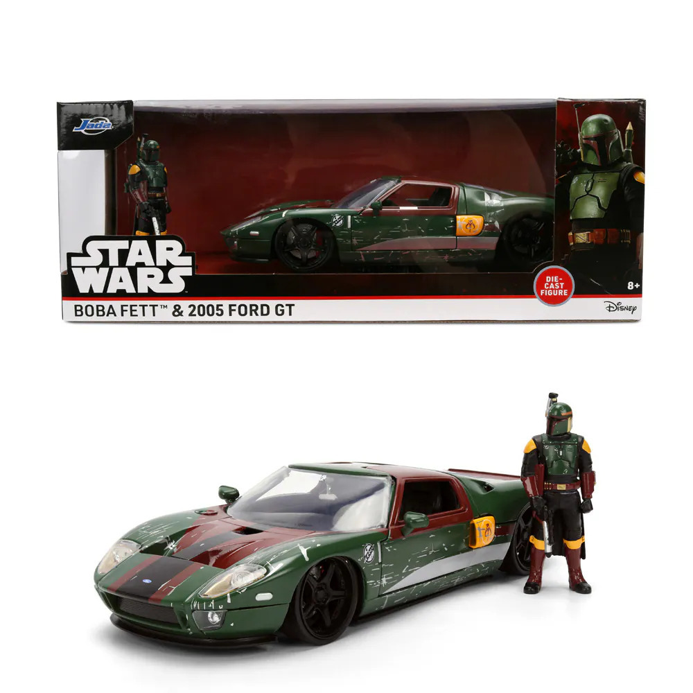 JADA 星際大戰 1:24合金車-波巴·費特 2005 Ford GT(含公仔)