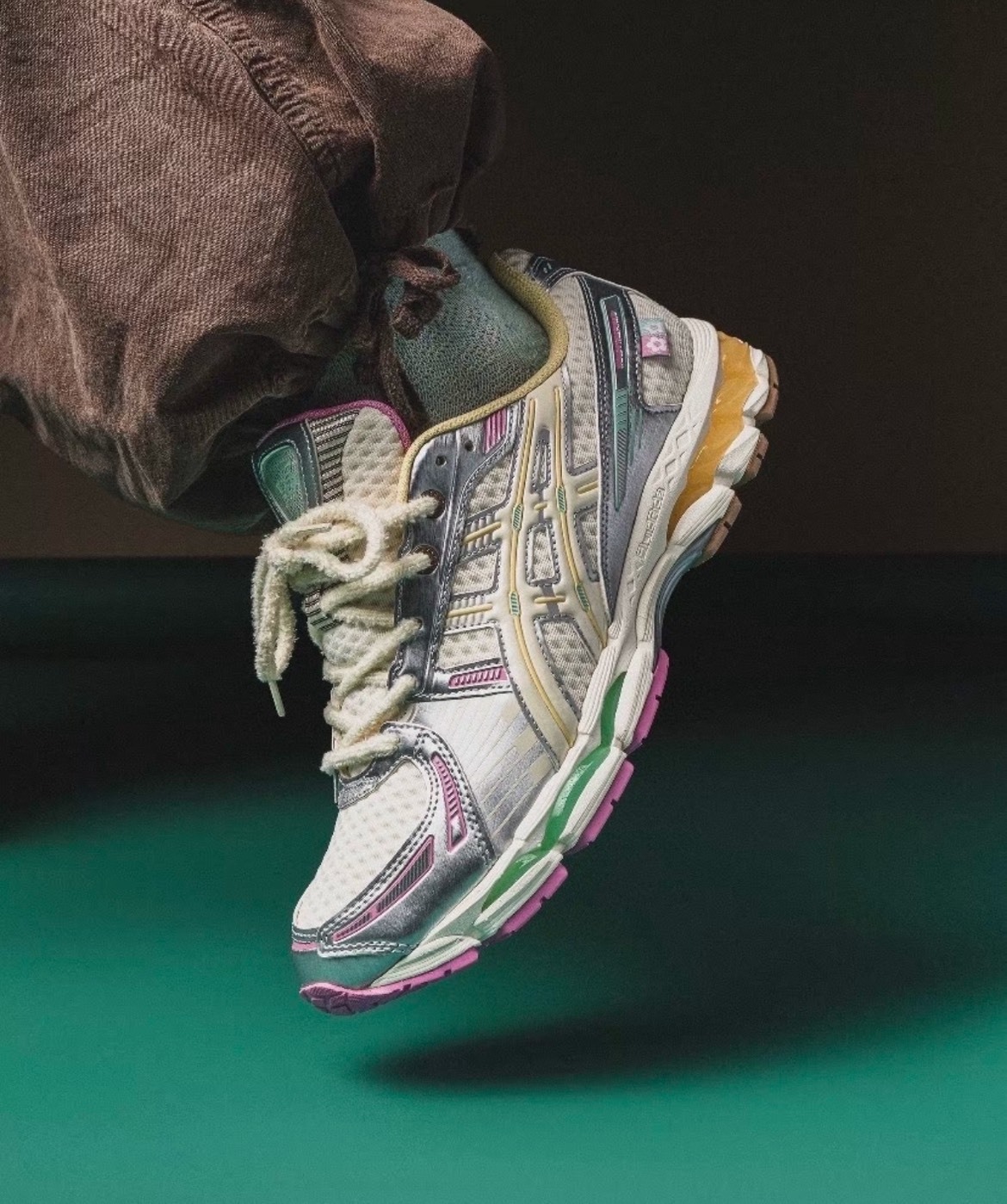 【APAIR】預購 ASICS X VANDY THE PINK gel-kayano 12.1 香草冰淇淋 小花咬標 淺米銀 聯名款 1203B302-100