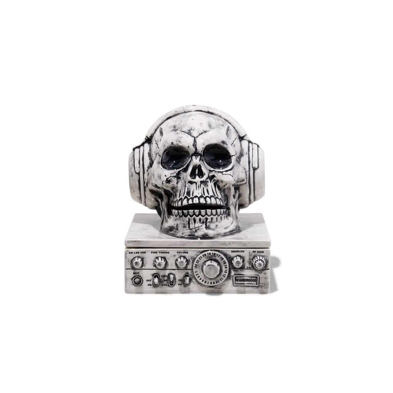 NEIGHBORHOOD BOOZE . RADIO / CE-INCENSE CHAMBER HEADPONE SKULL 2019 收音機 耳機骷髏 線香座-191AINH-AC01