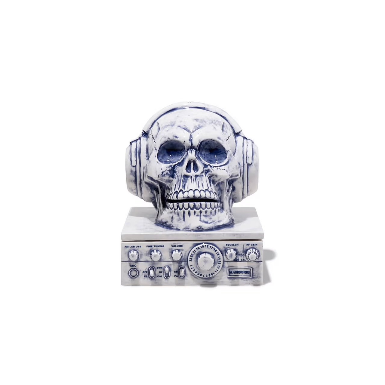 NEIGHBORHOOD BOOZE . RADIO / CE-INCENSE CHAMBER HEADPONE SKULL 2019 收音機 耳機骷髏 線香座-191AINH-AC01