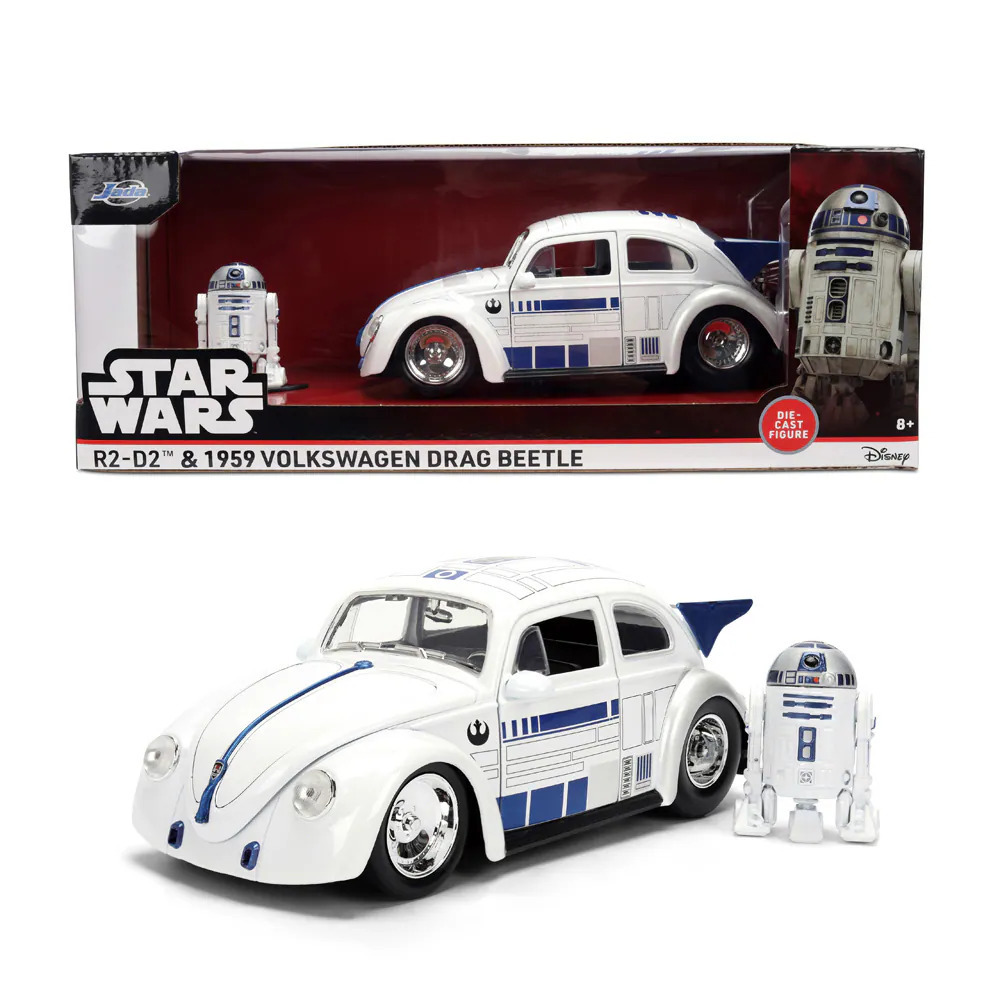 JADA 星際大戰 1:24合金車-R2-D2 1959 Volkswagen Beetle (含公仔)