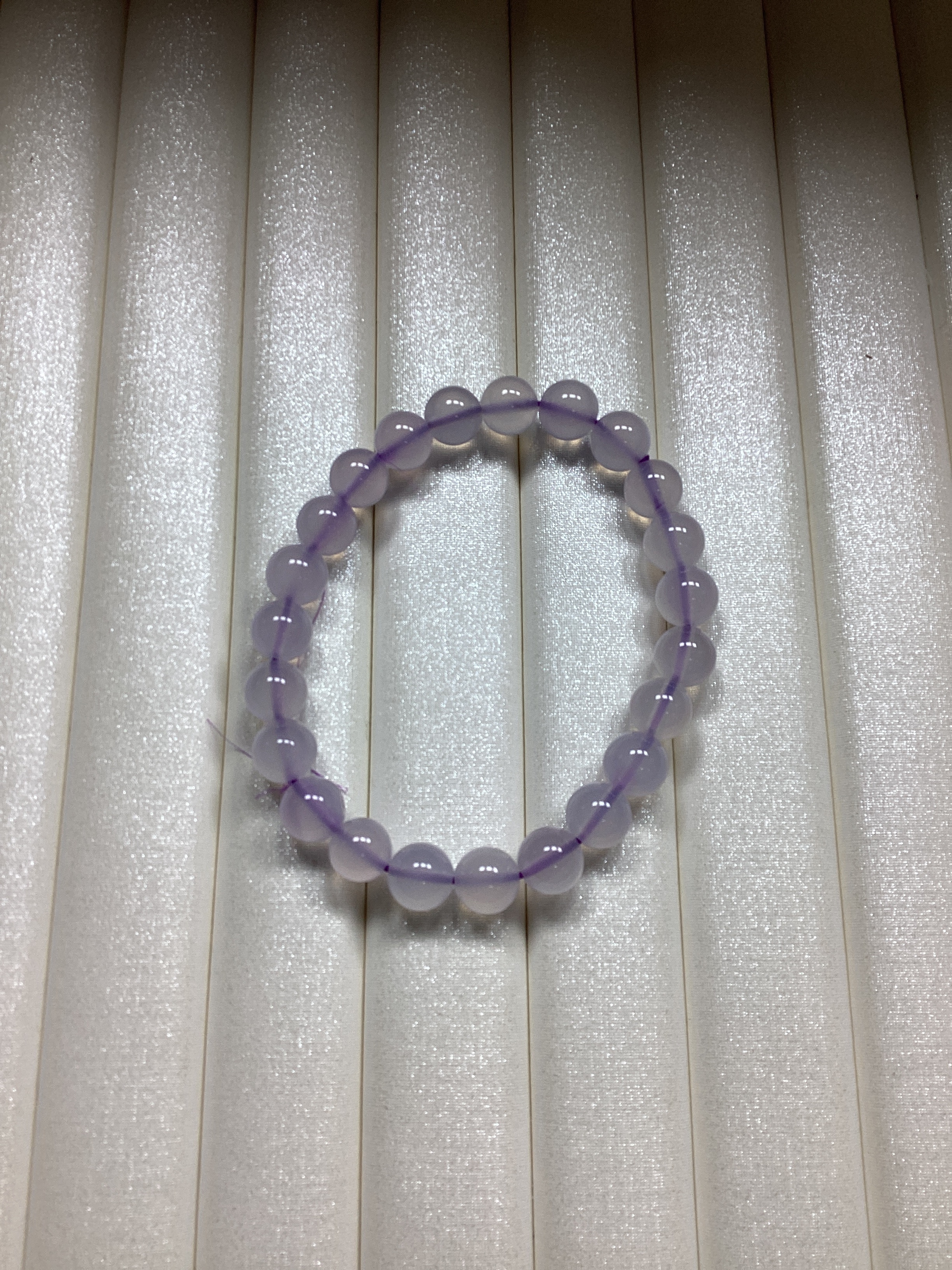 TST260812-A23 8mm+冰種紫玉髓手串