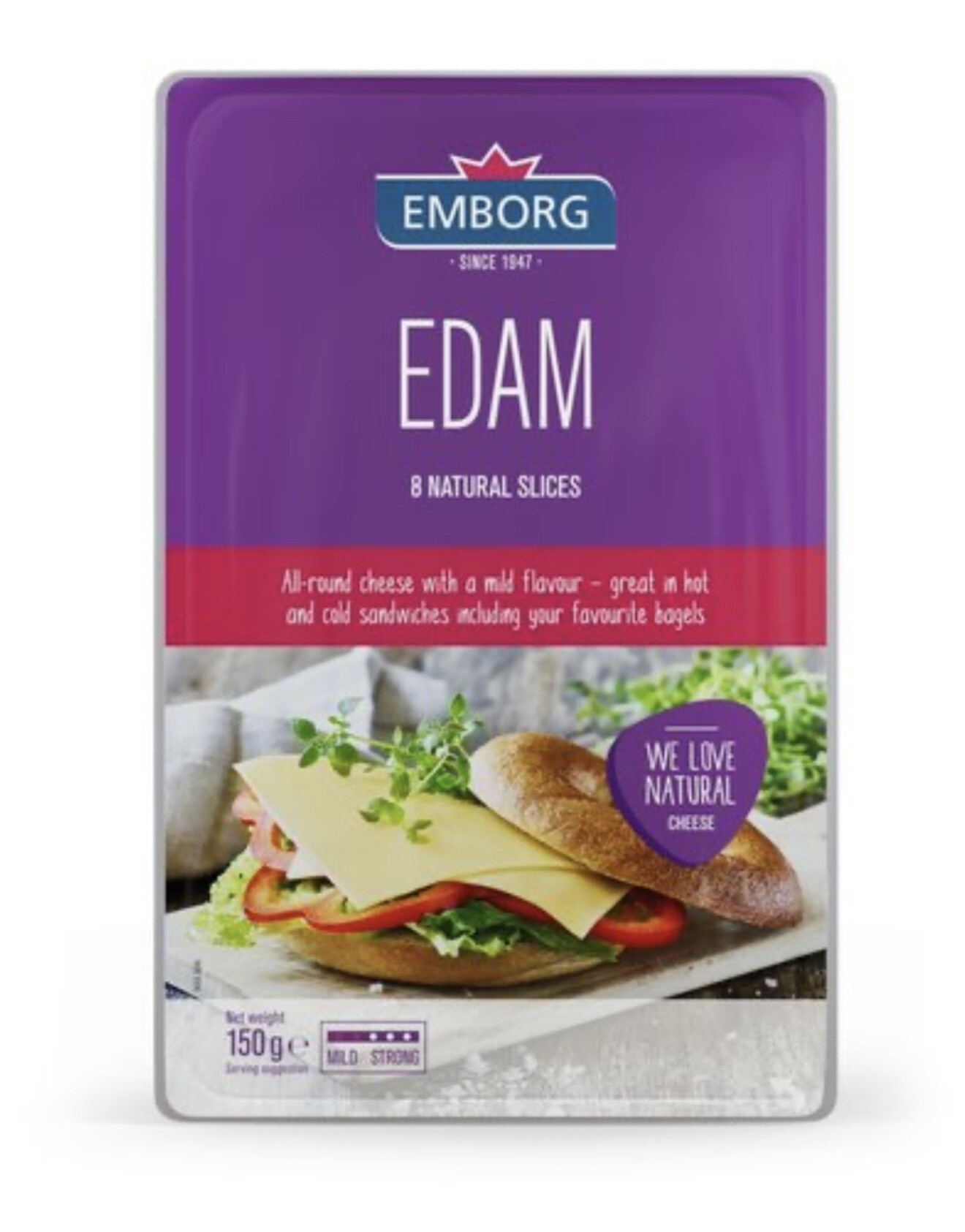 [Chilled] Emborg Natural Edam Slices 150g