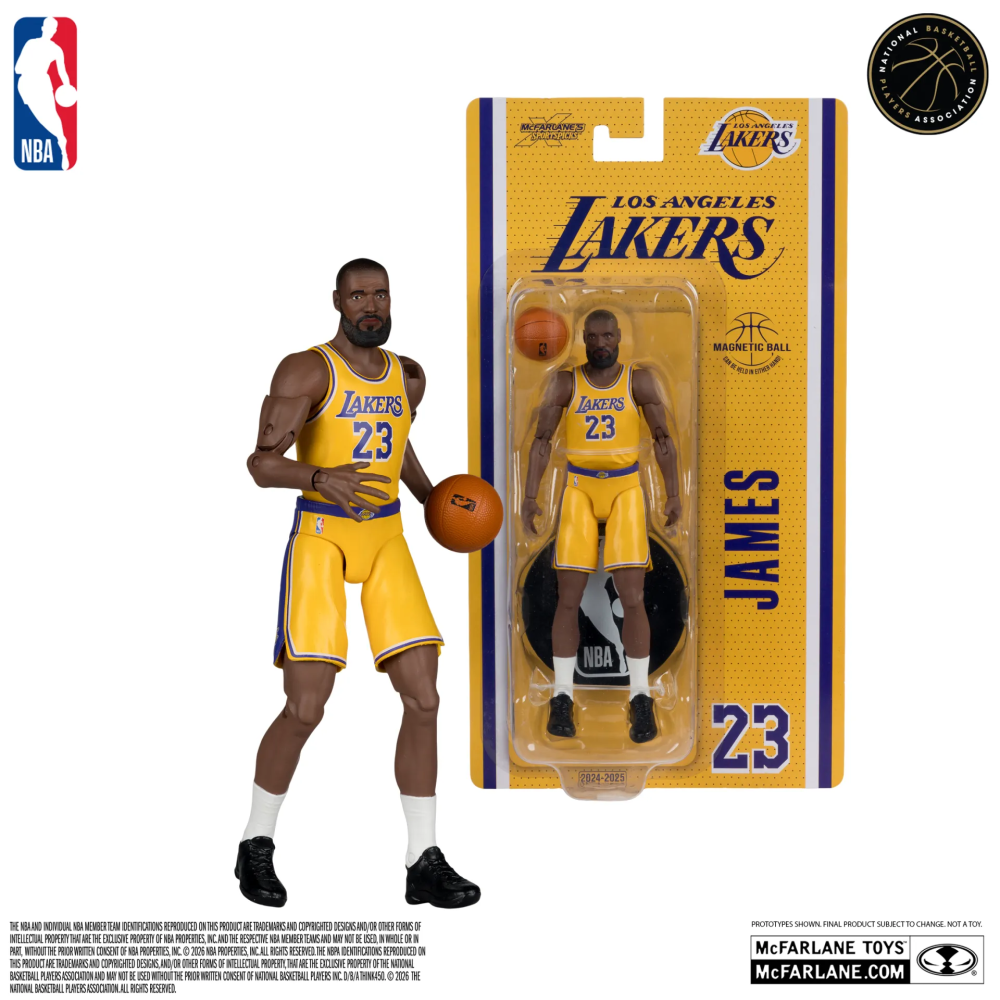 麥法蘭 代理版 可動 6吋 NBA 洛杉磯湖人 勒布朗詹姆斯 LeBron James