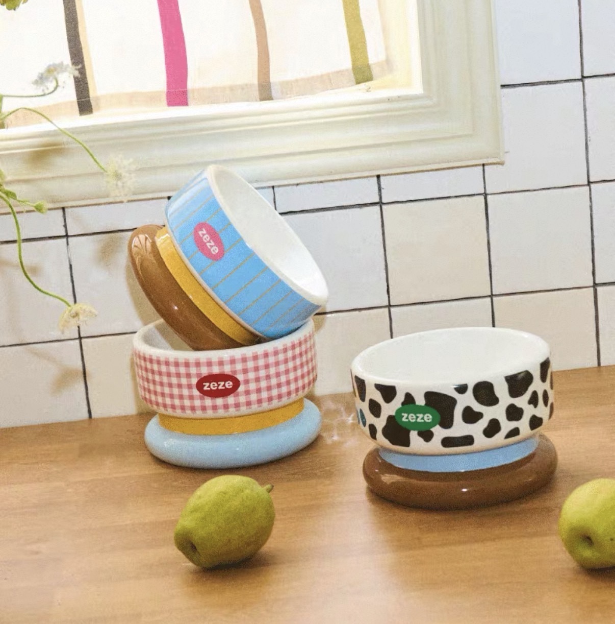 ZEZE PET CERAMIC BOWL 16*16*11Cm