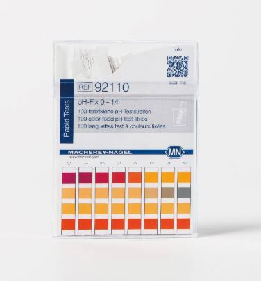 MN pH‑Fix 0 - 14 PT pH test strips, fixed indicator (100pcs)