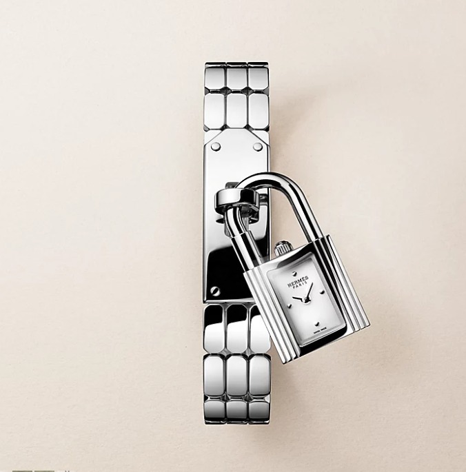 全新HERMES手環/手錶 Kelly watch, Mini model, 16 mm W408485WW00 銀色白面 #BRAND NEW #香榭站正品