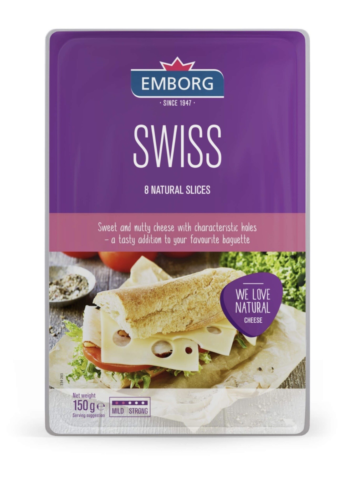 [Chilled] Emborg Swiss Cheese Slice 150g