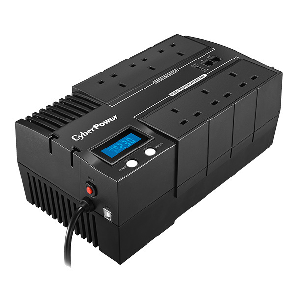 Cyberpower 420W BRICs LCD UPS (UK x 3+3 Surge only+USB Charging Port) - BR700ELCD